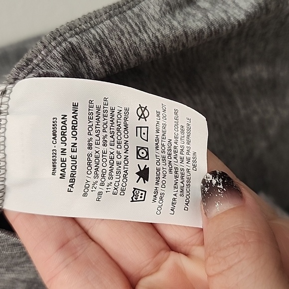 Nike Gray Heathered Dri-Fit Running 1/4 Zip-Up Long Sleeve Top - Picture 8 of 8